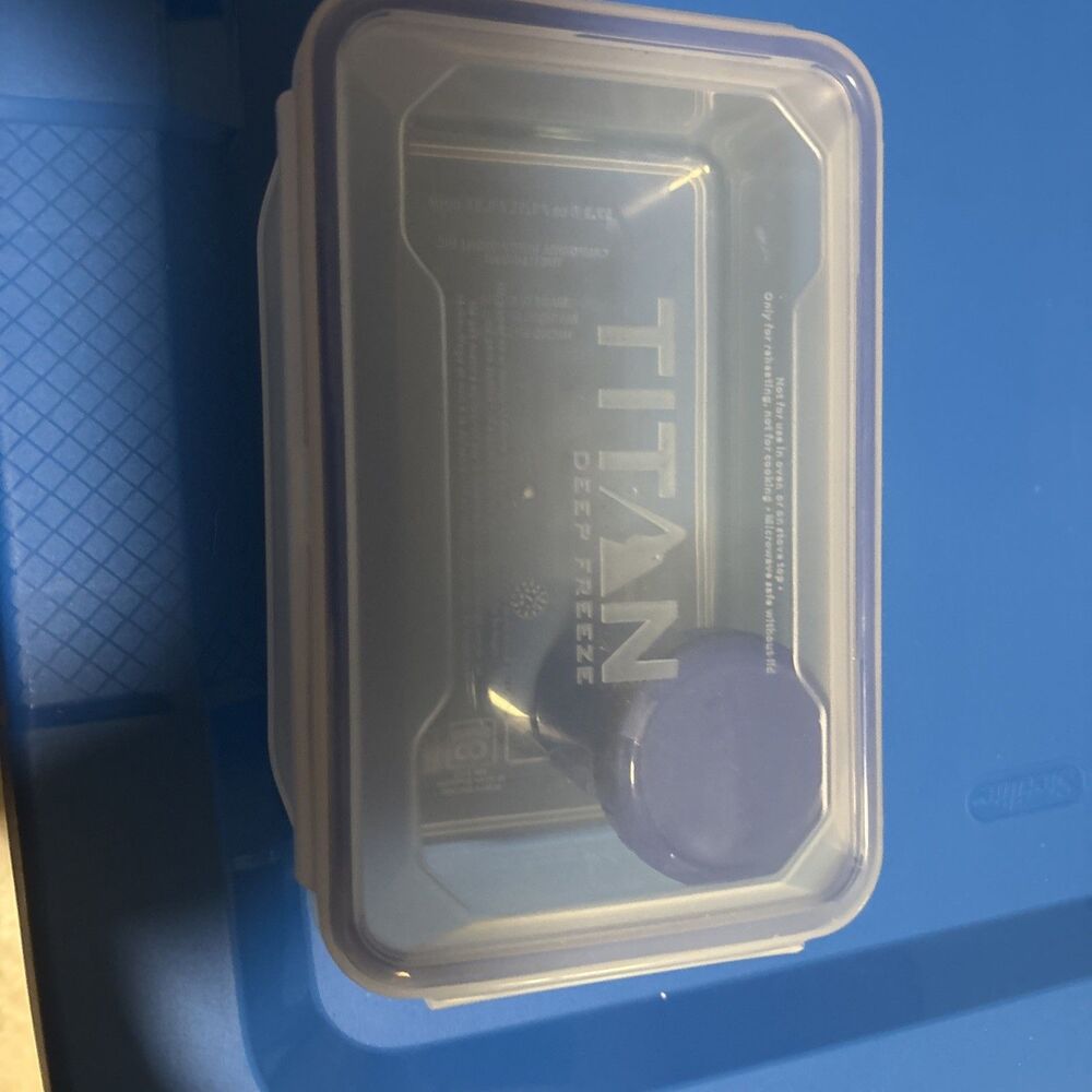 Titan Deep Freeze Lunch Box Storage Container  Freezer Microwave Dishwasher Safe